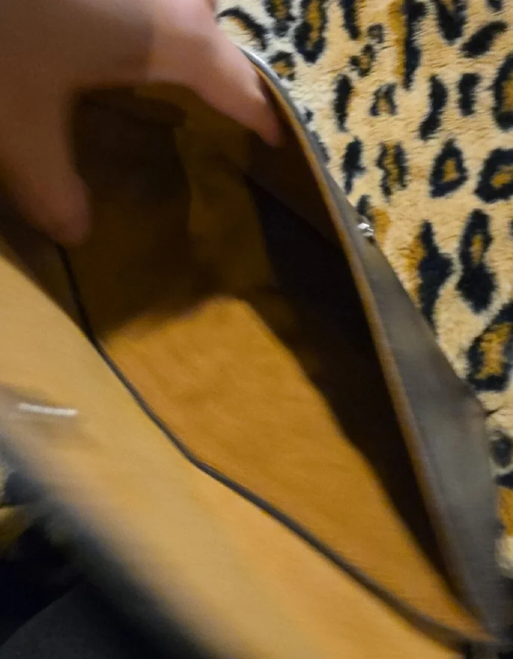 Patricia Nash Brown Leather Clutch with Turquoise Tooled Flap